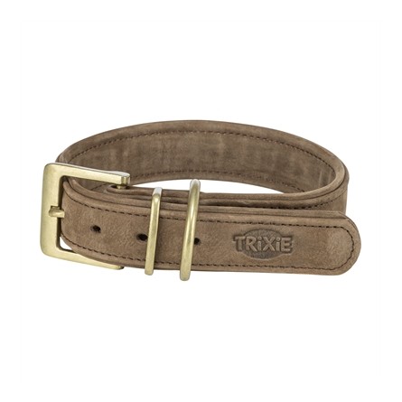Trixie Halsband Hond Pure Leer Bruin