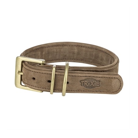 Trixie Halsband Hond Pure Leer Bruin