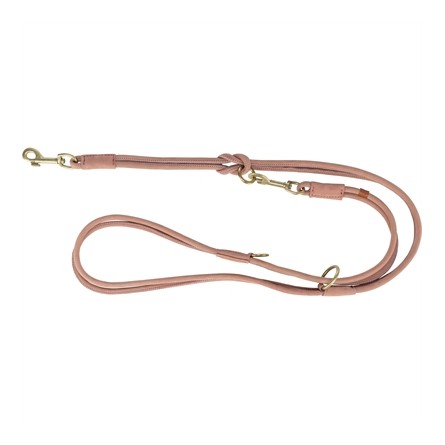 Trixie Hondenriem Pure Verstelbaar Rond Gestikt Leer Roze