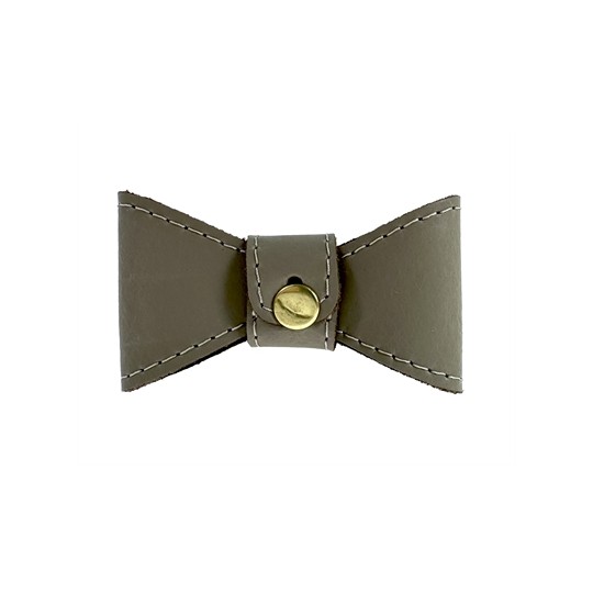 Sazzz Vlinderstrik Glamper Classic Leer Taupe