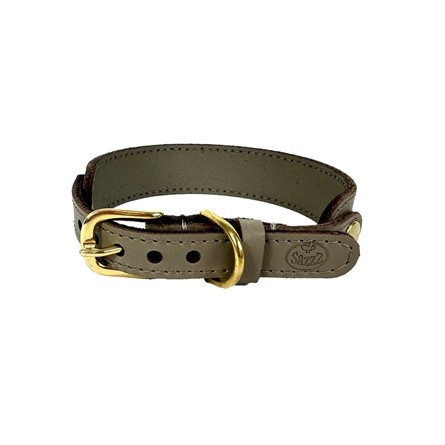 Sazzz Halsband Hond Sweetie Classic Leer Taupe