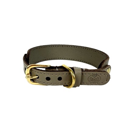 Sazzz Halsband Hond Sweetie Classic Leer Taupe
