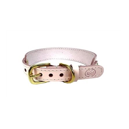 Sazzz Halsband Hond Sweetie Classic Leer Roze