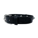 Sazzz Halsband Hond Adventure Stone Classic Leer Zwart