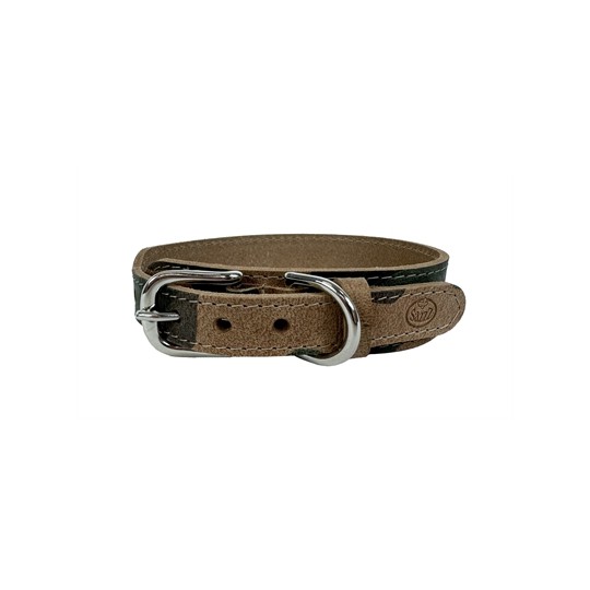 Sazzz Halsband Hond Boho Vintage Leer Camouflage