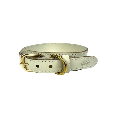 Sazzz Halsband Hond Pioneer Classic Leer Creme