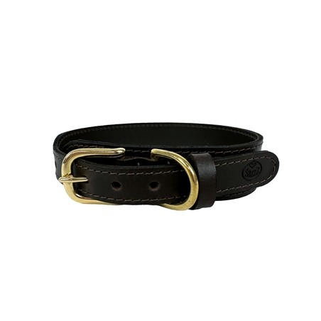 Sazzz Halsband Hond Pioneer Classic Leer Donkerbruin