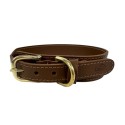 Sazzz Halsband Hond Pioneer Classic Leer Zadel Bruin