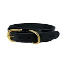 Sazzz Halsband Hond Pioneer Classic Leer Zwart