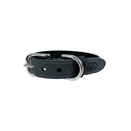 Sazzz Halsband Hond Nomad Vintage Leer Antraciet