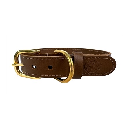 Sazzz Halsband Hond Braveheart Classic Leer Zadel Bruin