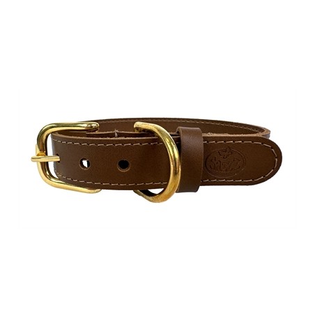 Sazzz Halsband Hond Braveheart Classic Leer Zadel Bruin