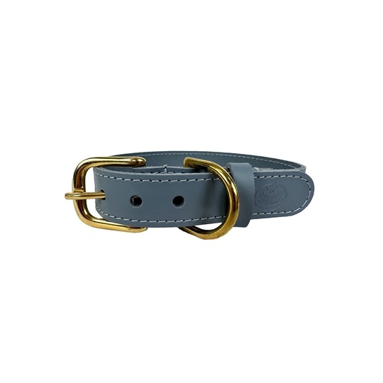 Sazzz Halsband Hond Braveheart Classic Leer Lichtblauw