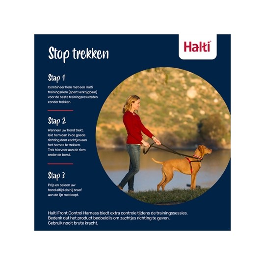 Halti Harness Front Control Zwart