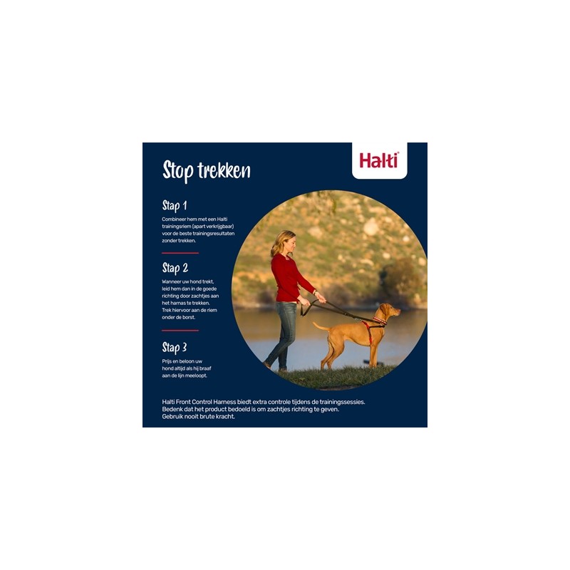 Halti Harness Front Control Zwart