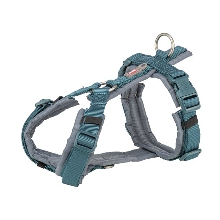 Trixie Hondentuig Premium Trekking Petrol Blauw/ Grafiet Grijs