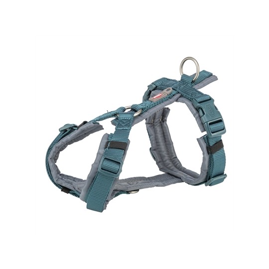 Trixie Hondentuig Premium Trekking Petrol Blauw/ Grafiet Grijs