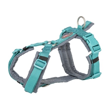 Trixie Hondentuig Premium Trekking Aqua Blauw / Grafiet Grijs