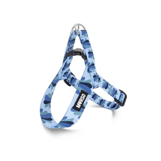 Morso Mini Hondentuig Verstelbaar Gerecycled Splash Blauw