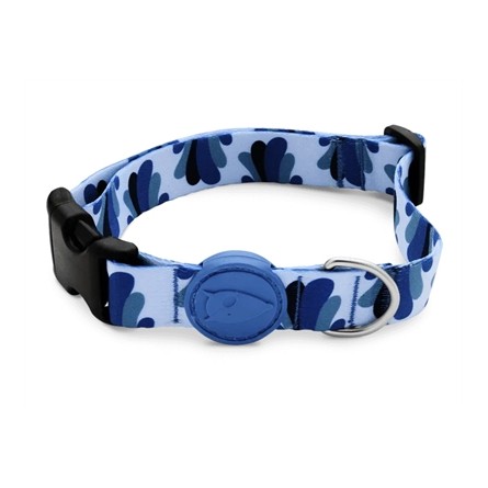 Morso Halsband Hond Gerecycled Splash Blauw