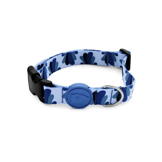 Morso Halsband Hond Gerecycled Splash Blauw