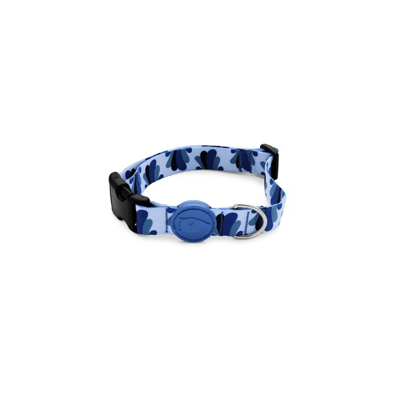 Morso Halsband Hond Gerecycled Splash Blauw