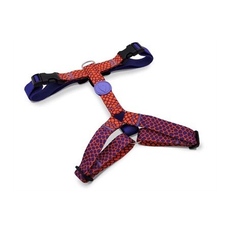 Morso Hondentuig H-Tuig Gerecycled Urban Lizard Rood