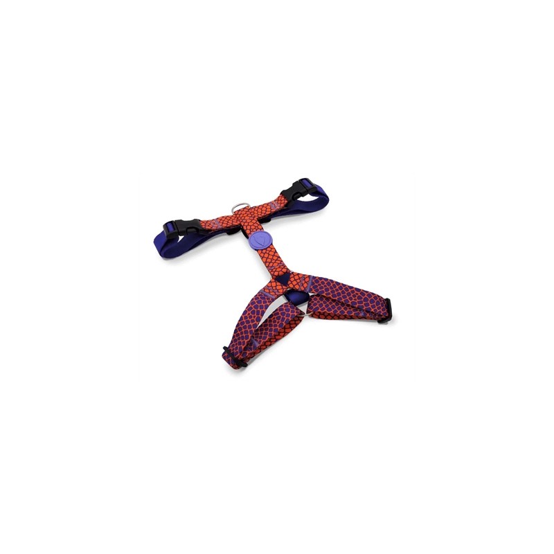 Morso Hondentuig H-Tuig Gerecycled Urban Lizard Rood