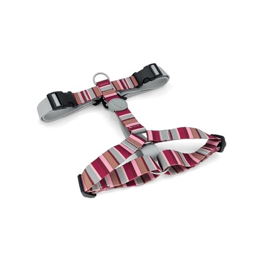 Morso Hondentuig H-Tuig Gerecycled Skyline Rood / Roze