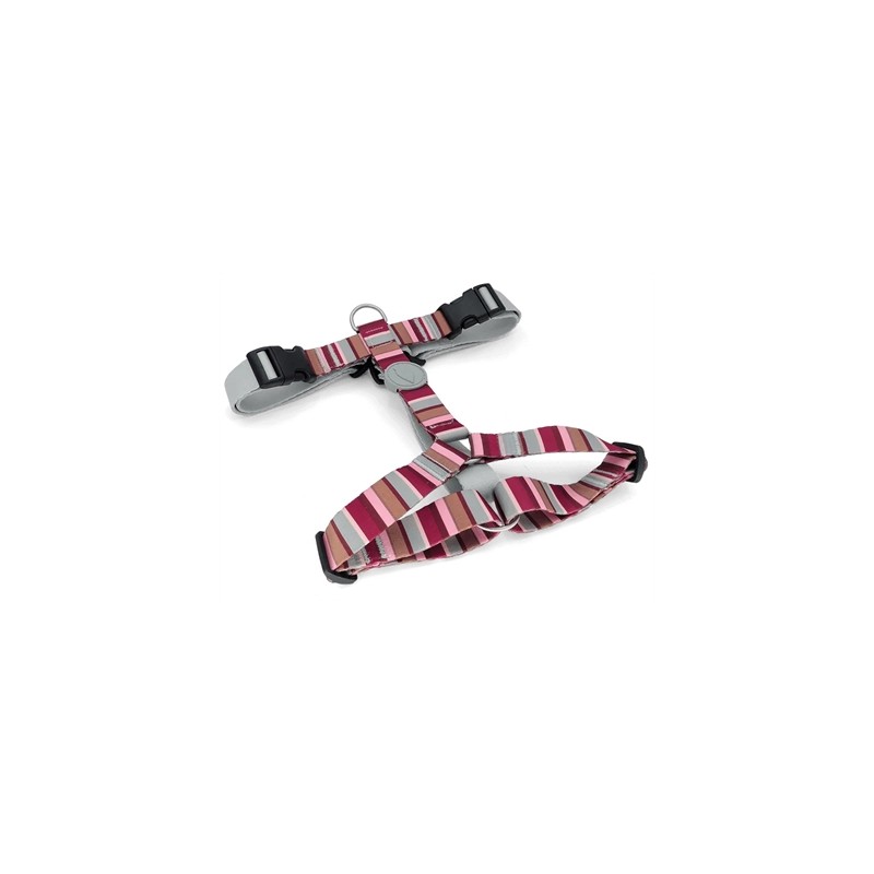 Morso Hondentuig H-Tuig Gerecycled Skyline Rood / Roze