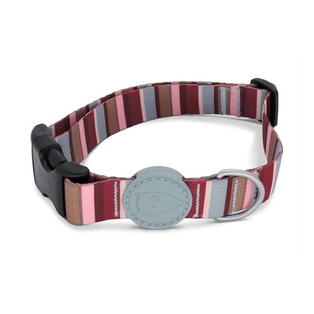 Morso Halsband Hond Gerecycled Skyline Rood / Roze