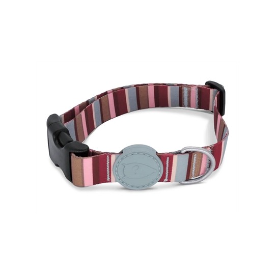 Morso Halsband Hond Gerecycled Skyline Rood / Roze