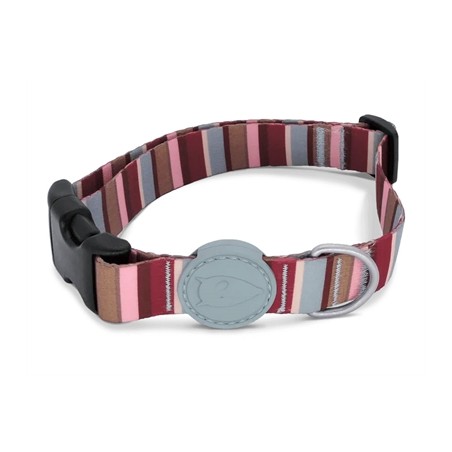 Morso Halsband Hond Gerecycled Skyline Rood / Roze