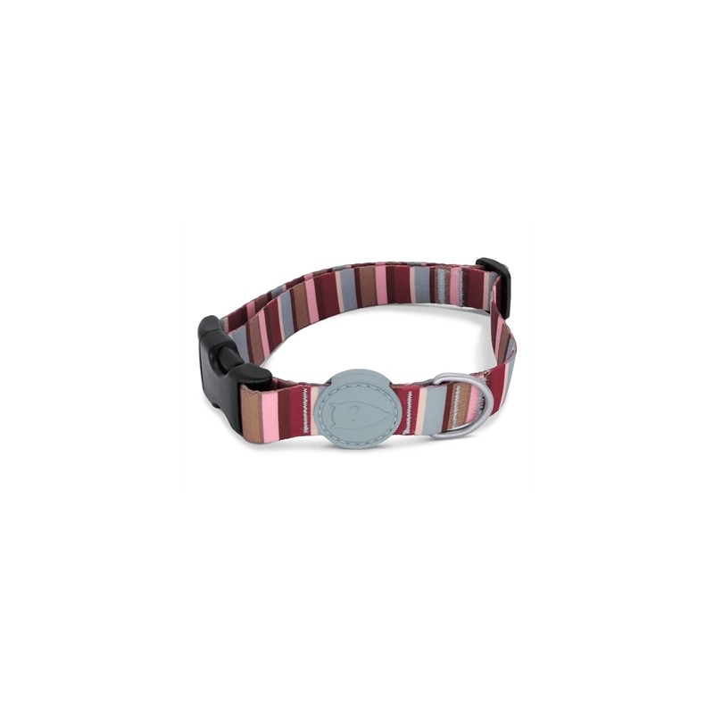 Morso Halsband Hond Gerecycled Skyline Rood / Roze