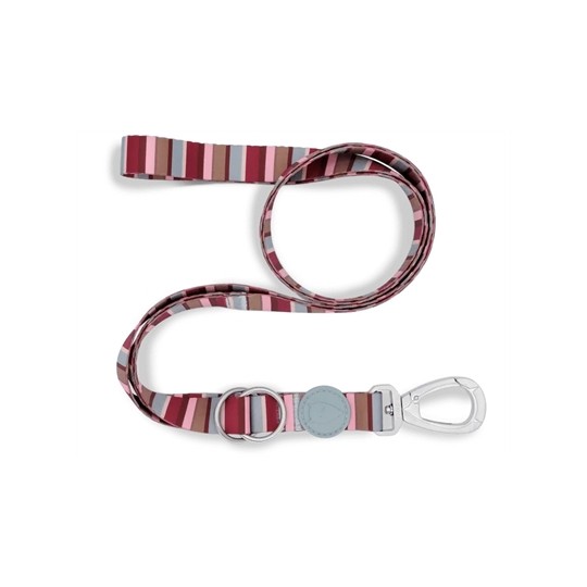 Morso Hondenriem Verstelbaar Gerecycled Skyline Rood / Roze