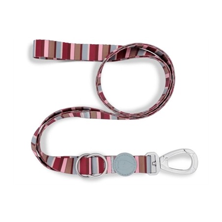 Morso Hondenriem Verstelbaar Gerecycled Skyline Rood / Roze