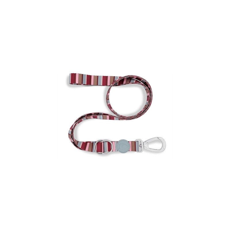 Morso Hondenriem Verstelbaar Gerecycled Skyline Rood / Roze