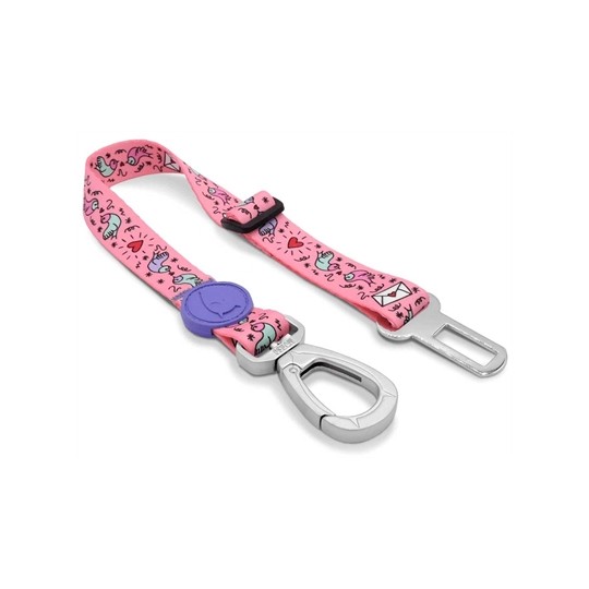 Morso Honden Autogordel Gerecycled Sweet Tweet Roze