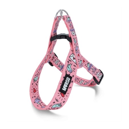 Morso Mini Hondentuig Verstelbaar Gerecycled Sweet Tweet Roze