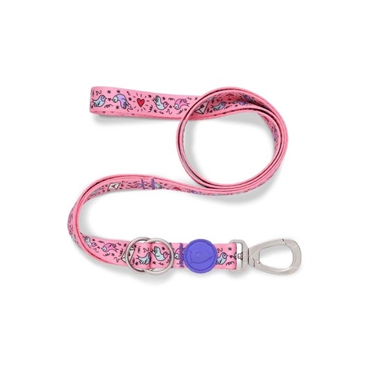 Morso Hondenriem Verstelbaar Gerecycled Sweet Tweet Roze