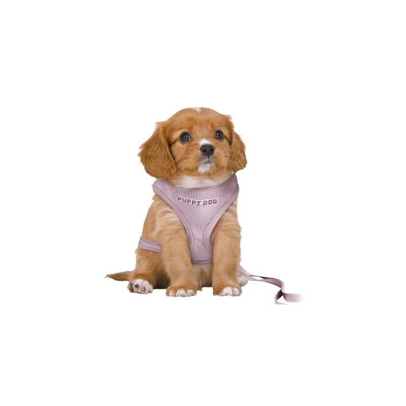 Trixie Hondentuig Junior Puppy Softtuig Met Riem Lila