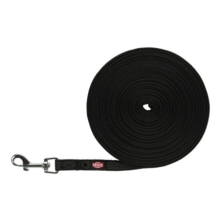 Trixie Hondenriem Sleeplijn Met Rubber Bekleed Zwart