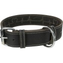 Trixie Halsband Hond Rustic Vetleer Heartbeat Zwart