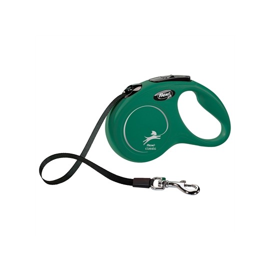 Flexi Rollijn Classic Tape Olijfgroen