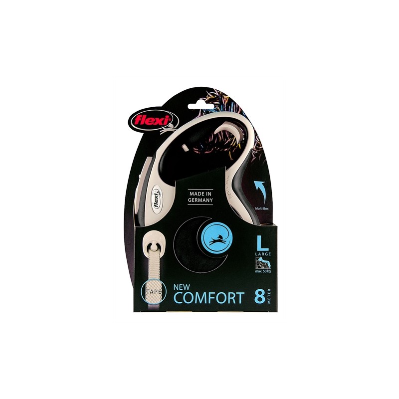 Flexi Rollijn New Comfort Tape Zwart
