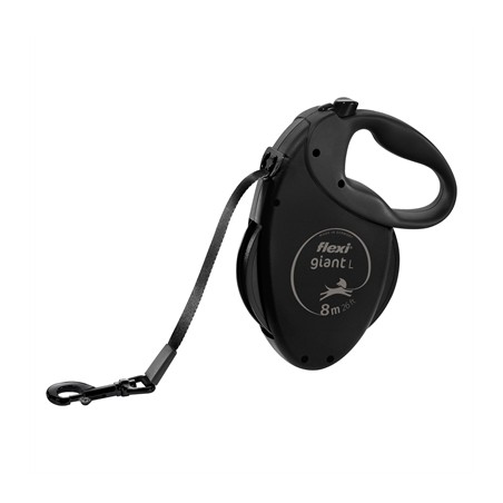 Flexi Rollijn Giant Tape Black Edition Zwart