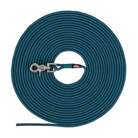 Trixie Hondenriem Sleeplijn Rond Zonder Handlus Petrol Blauw