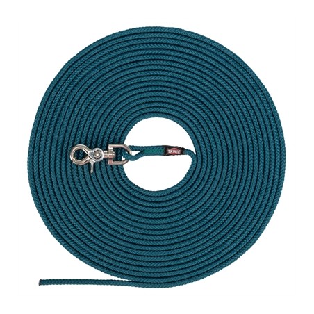 Trixie Hondenriem Sleeplijn Rond Zonder Handlus Petrol Blauw