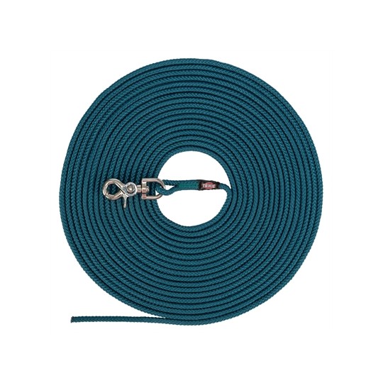 Trixie Hondenriem Sleeplijn Rond Zonder Handlus Petrol Blauw