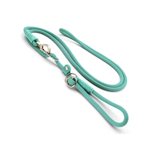 Morso Hondenriem Retrieverlijn Hands Free Soft Rope Gerecycled Aquamarijn